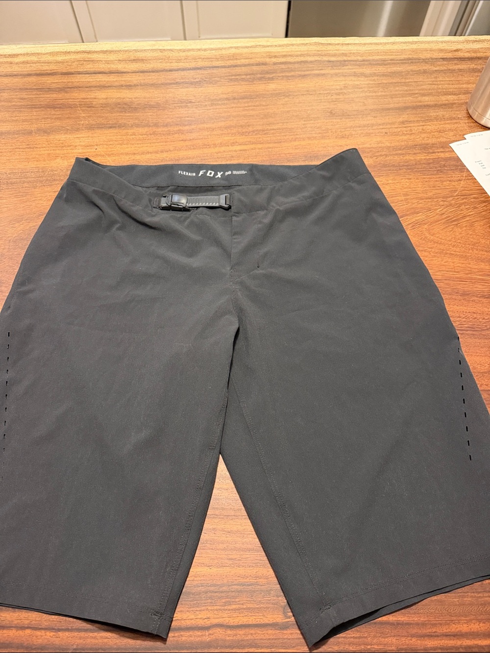 Menโs Fox Flexair Mountain bike Black Performance Shorts